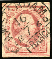 AMSTERDAM C type XI (de H/S 250) op 10 cent nr. 2i-Pl.V-76. Breed ...