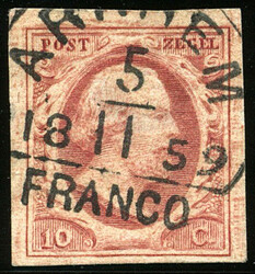 ARNHEM C type III (de H/S 50) op 10 cent nr. 2j-Pl.V-9. Normaal tot ...