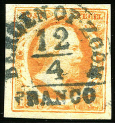 BERGEN OP-ZOOM A (de H/S 250) op 15 cent. Vol tot breed gerand ...