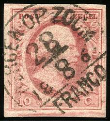 BERGEN-OP-ZOOM C type II (de H/S 175) op 10 cent nr. 2j-Pl.V-71. ...