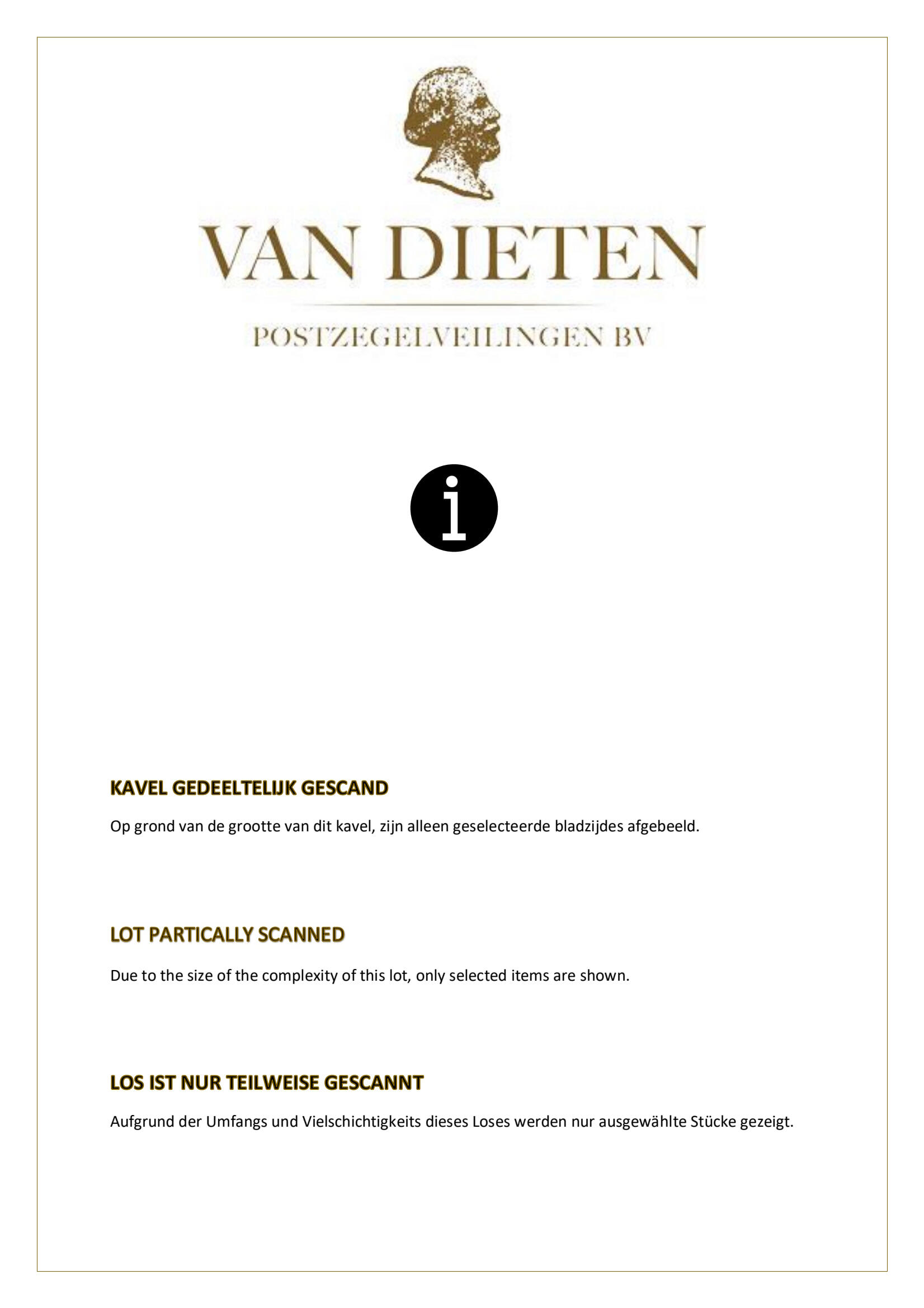 Image 1 for lot number 2333 for 655. Van Dieten Auktion