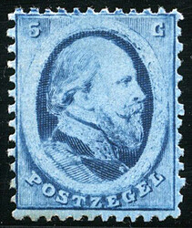 4AII, 5 cent blauw, Utrechtse druk, type II, postfris , vrijwel ...