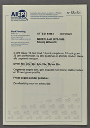 26v en 29v, 25 cent donkerviolet en 2½ gulden rood en blauw, ...