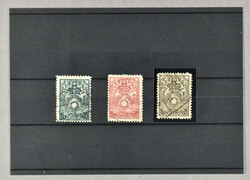 BK1/3, echt gebruikte zegels van 15 cent (Meppel 19-3-1921), 60 cent ...