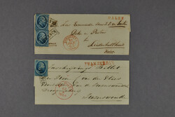 5 Cent nr. 4B, 2 prachtex. op frisse briefomslag van DALEN ...