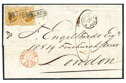 Buitenlandse bestemmingen. Engeland. 15 Cent nr. 6B op briefomslag ...