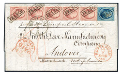 Buitenlandse bestemmingen. Verenigde Staten van Amerika. 5 Cent nr. ...