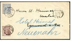 Env. G5 (gebruikssporen) van Alkmaar 14-10-1893 naar Egmond aan Zee ...