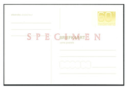 Briefkaart G372 met rode druk 'SPECIMEN'. Prachtkaart