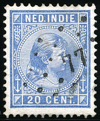 77 = Lahat op 20 cent Hangend Haar. Prachtex. met zeer mooie afst. ...