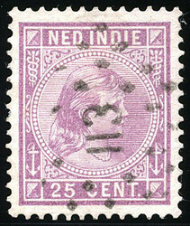 113 = Tebing Tinggi-Deli op 25 cent Hangend Haar. Prachtex. met ...