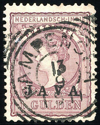 Vierkant PAMPENOEA (op Celebes) op 1 gld Java. (vr. prachtex.). ...