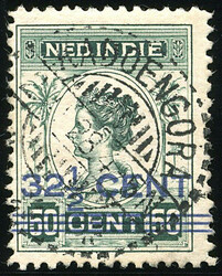 Langebalk KADOENGORA met datum 2-11-1928 op 32½ cent nr. 145. ...