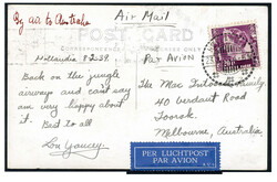 20 Cent Kreisler op prentbk. (woningen op palen aan de kust) op ...