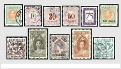 SURINAME 1873-1975, o/*/** hoofdzakelijk gebruikte verzameling in 1 ...