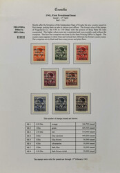 CROATIA 1941-1945, Extensive specialized collection, well described ...