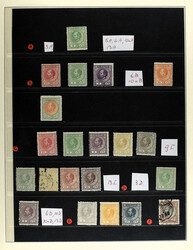 SURINAME 1873-1975, o/*/** verzameling in 2 Lindner albums waarbij ...