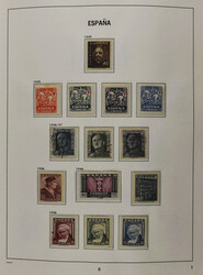 SPAIN 1945-1950, o/*/** collection in 3 Davo albums with some better ...