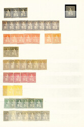 SWITZERLAND 1862-1957, mint/unmounted mint stock in 2 thick dealer ...