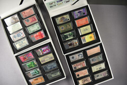 NEDERLAND, zilveren miniatuur biljetten, officiële uitgifte van de ...
