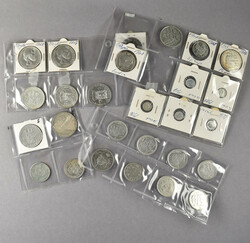 WORLD, Miscellaneous, with old material, silver coins, some replicas ...