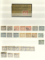 NEDERLAND 1899-1944, gebruikte doubletten-verzameling in een dik ...