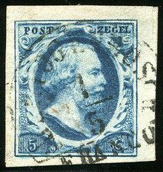 1b-Pl.I-16, zeer breed gerande prachtzegel