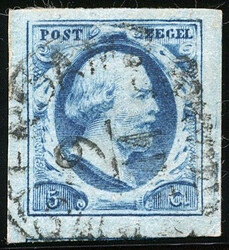 1i-Pl.III-86, zeer breed gerand luxe zegel