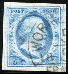 1l-Pl.IV-27, zeer breed gerande luxe zegel met gedeeltelijk ...