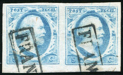 1o-Pl.V-98/99, breed tot zeer breed gerand pracht randpaar