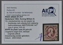 2a-Pl.I-33, breed gerand prachtex. met Amsterdam A type II. Klein ...