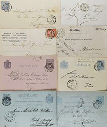 NEDERLAND, ruim 45 poststukken in wat gevarieerde kwaliteit met ...