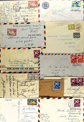 CURAÇAO &amp; NED. ANTILLEN POSTHISTORIE, partij poststukken w.o. ...