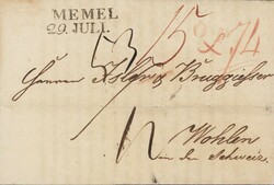 1842: vorgedruckte Ankündigung einer Geschäftsverlegung,  datiert ...