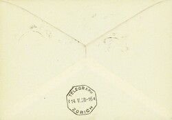 Erstflug Lausanne-(Biel)-Zürich, tadelloser Brief mit  Ak-St. ...