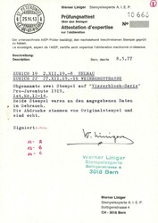 1919: Komplette Viererblock-Serie mit sauberen  Zentrumstempeln ...