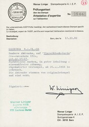 1920: Komplette Viererblock-Serie mit sauberen  Zentrumstempeln ...