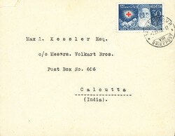 1928: 30 Rp. Dunant gest. Winterthur 7.III.29 auf Ausland  Brief nach ...