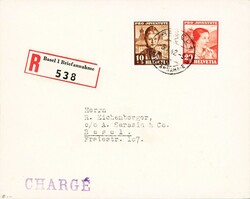 1941: Einzelwerte aus dem PJ-Winterhilfe Block als  Satzbrief, lokal ...