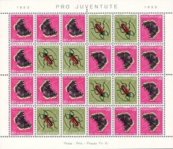 1953: PJ Kehrdruckbogen, sauber postfrisch, Kat: 550.-Automatically ...