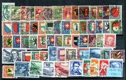 PJ Sammlung auf 6 Steckkarten ab 1913, gestempelt, fast  komplett, es ...