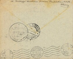 1936: 30 Rp. Wehranleihe auf Brief von Hurnen (TG) nach  Quito ...