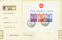 5658: Switzerland Souvenir Sheets - Souvenir / miniature sheetlets