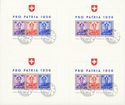 5658: Switzerland Souvenir Sheets - Souvenir / miniature sheetlets