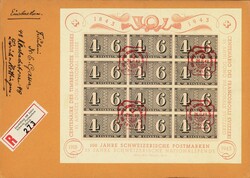 5658: Switzerland Souvenir Sheets - Souvenir / miniature sheetlets