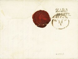 1865: Voll-Stempel METKOVICH auf 15 Kr. hellbraun;  Faltbrief nach ...