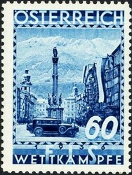 1936: FIS II. FIS-Wettkämpfe Innsbruck, komplette Serie,  postfrisch ...