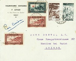 Marokko, 1941: 3 Geschäftsbriefe von Rabat nach  Dietikon während ...