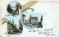 1898-1900: Lot mit 7 Karten, dabei diverse Lithos, u.a.  „Gruss vom ...