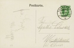 1909: Gruss aus Uznach, Lichtdruck Karte mit 3 Bildern,  Hotel Ochsen ...